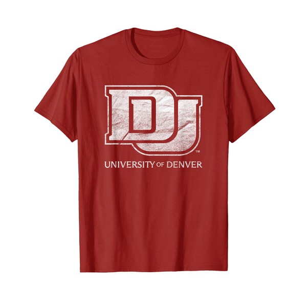 University of Denver Pioneers Distressed Primary T-Shirt