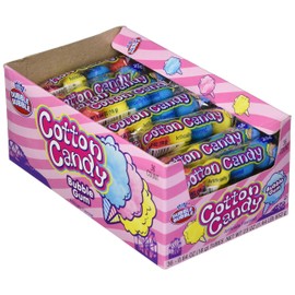 Dubble Bubble 5 Gumballs Per Sleeve, 3 Flavors, Cotton Candy, 36 Candies (Pack of 12)
