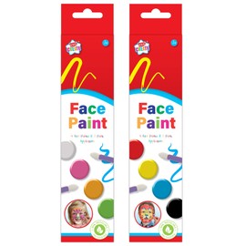 Kids Create Pack 4 Face Paints Including Paint Applicators Ages 3+