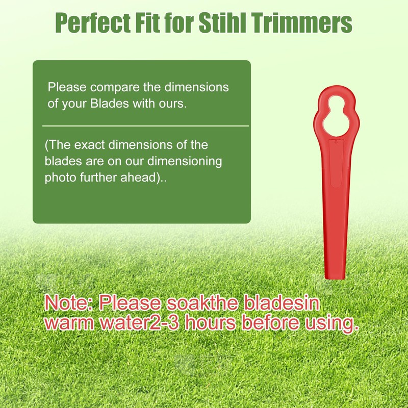 Dxyue Pack of 100 Plastic Blades Replacement for Stihl Polycut
