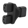 C14 to C13 Y Splitter Male to Female Adapter Cable