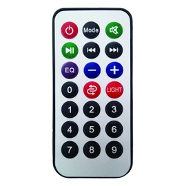 IQ Sound IQ-6608DJBT 8-inch Bluetooth Speaker with True Wireless Technology (TWS), Crystal Clear Sound, 1000W Peak Power Capacity, Precise Volume Contro, FM Radio, USB/Micro SD/AUX/Mic Inputs (Red)