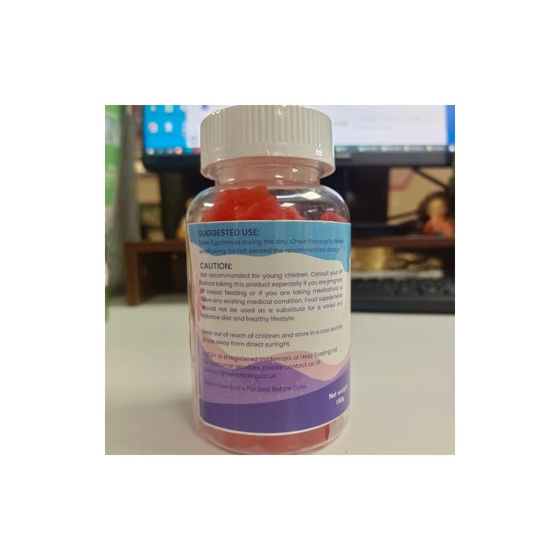 Sleep Gummies with Vitamin B6, B12, Magnesium and Lemon Balm,