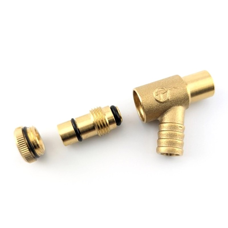 T-DOC 15mm Drain-Off Valve from TeslaUK - Standard Model. Leak-Free.