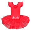ZNYUNE Bambine Ragazze Vestito Tutu da Balletto per Ballo Strass