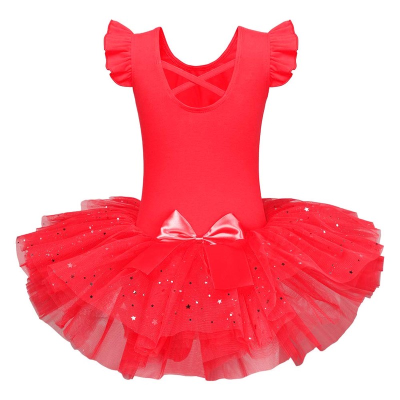 ZNYUNE Bambine Ragazze Vestito Tutu da Balletto per Ballo Strass