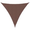 vidaXL Sunshade Sail - 3x3x3m Triangular Canopy - Brown UV/Waterproof