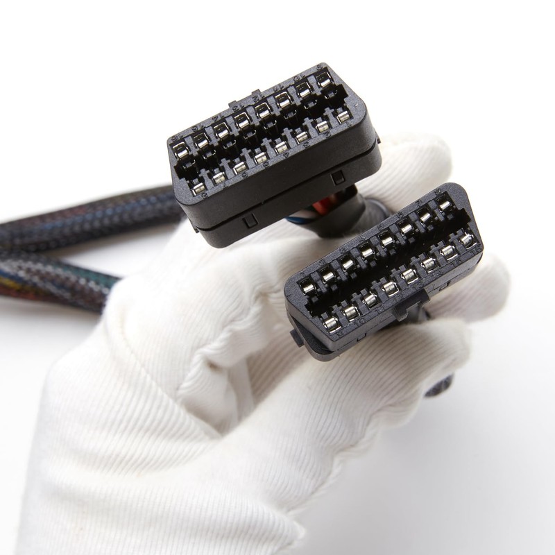 OBD2 Splitter for Honda, bbfly-B52 OBDII Splitter 2 Way Extension