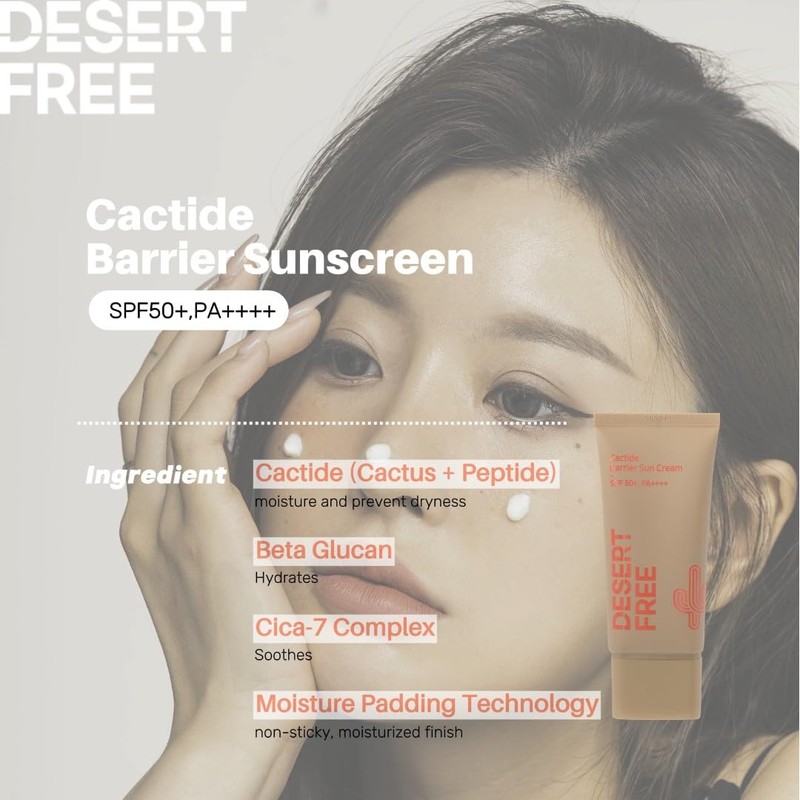 DesertFree Broad Spectrum Sunscreen SPF 50 with Aloe Vera &