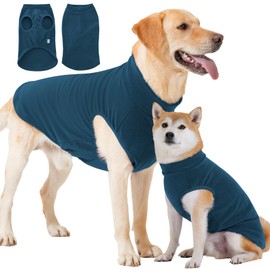 HEYWEAN Hundepullover Fleece Pullover Hund Winter Hundemantel Warm Hunde Sweatshirt Stretch Hund Schlafanzug Hundeweste Fleece Hundebekleidung Weicher Hundepullover für Kleine Mittelgroße Grosse Hunde