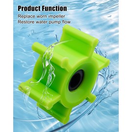 6303-0007-P Polyurethane Impeller with O-Ring and Lubricant Compatible with Jabsco Ballast Pumps Replaces 09-824P-2 09-824P1EZ, Drive Type 4, 6-Blade, 2 inch Diameter, 4PCS