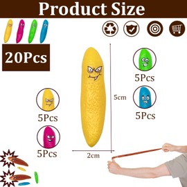 20Pcs Slingshot Poo Finger Toys Bulk,Flying Poo Finger Sling Shot Toy Catapult Toys,Rubber Stretchy Poop Toys,Joke Prank Toys Fun Gag Gifts for Kids Birthday Party Favors Christmas Stocking Stuffers