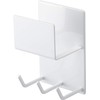 Yamazaki 4978 Magnetic Bathroom Cleaning Tool Holder, White, Approx. W