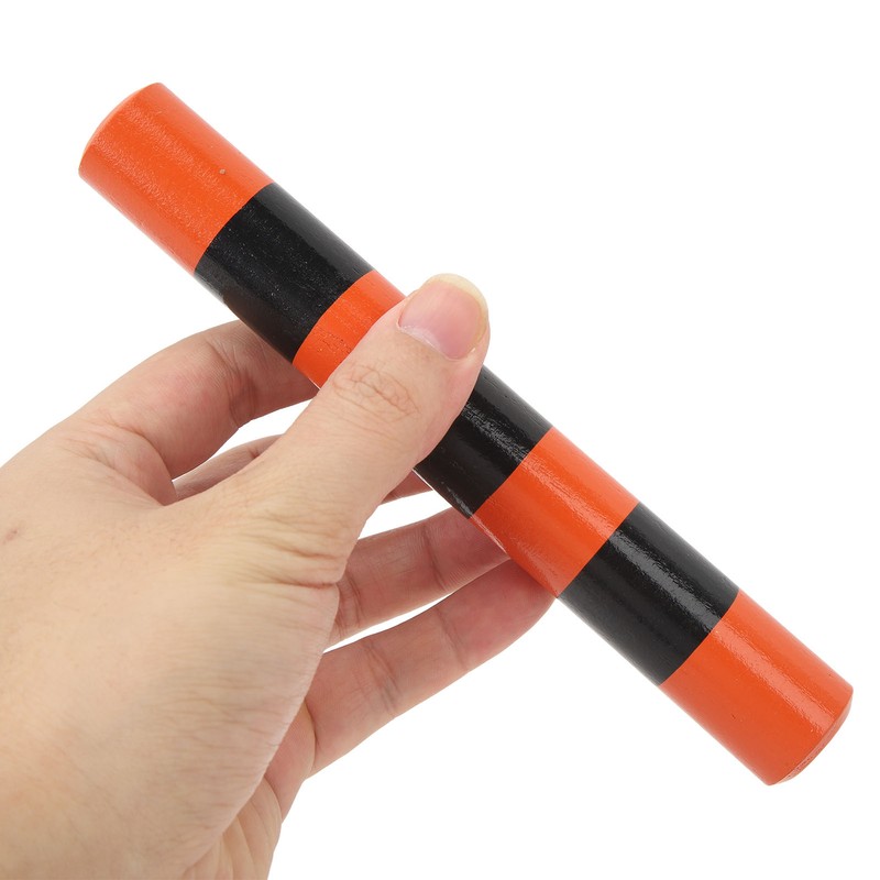 1 Pair Rhythm Sticks Wooden Case Iron Beads Sand Stick
