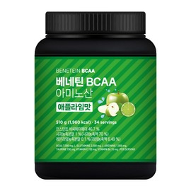 Benetin BCAA 7000 Essential Amino Acid Supplement Apple Lime Flavor, 1 Piece, 510g / 베네틴 BCAA 7000 필수 아미노산 보충제 애플라임맛, 1개, 510g