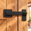 5 Inch Heavy Duty Barn Door Bolt Lock, Dark Brushed