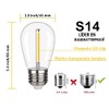 Mexitrain Foco Led Edison S14 Inastillable E Impermeable Bombillas Led