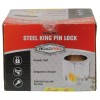 RoadPro RPKPSL-2 Heavy-Duty Steel King Pin Lock,Silver
