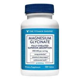 Magnesio Glicinato The Vitamin Shoppe 135 Tabletas