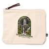 Lantern Press Shenandoah National Park, Virginia, Doyles River Falls, 100% Cotton Zipper Pouch, Travel Accessory, Go Bag