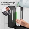 Shampoo and Conditioner Dispenser - Wall-Mounted 3-Chamber Shower Soap Dispenser,