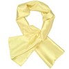 tiemart Solid Color Scarf (9" X 45", Butter Yellow)