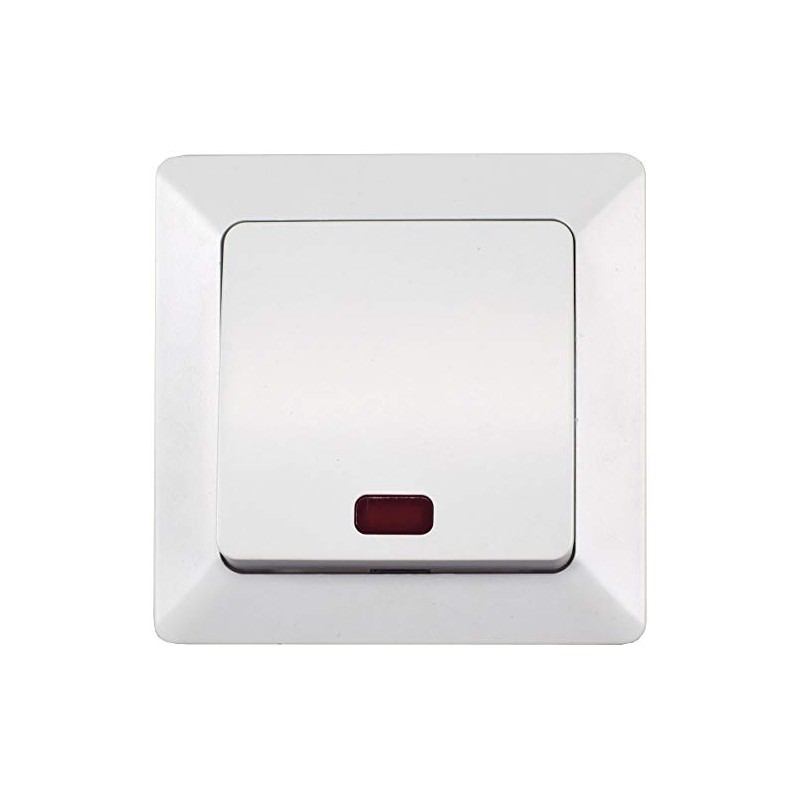 Socket Switch System, Milos Matt White Flush-Mounted Sockets, Switch Frame