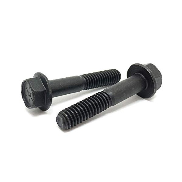 (2 Pieces) 1/2-13x3-1/2" Grade 8 Hex Flange Bolts Screws UNC