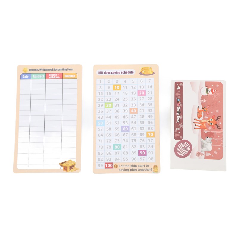 Automatic Money Scroll Bank Cartoon Multifunction 4 Digit Cipher Portable