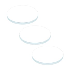 sourcing map AR Coating Watch Lens Round Flat Mineral Watch Glass 24 mm x 1.5 mm Pack of 3