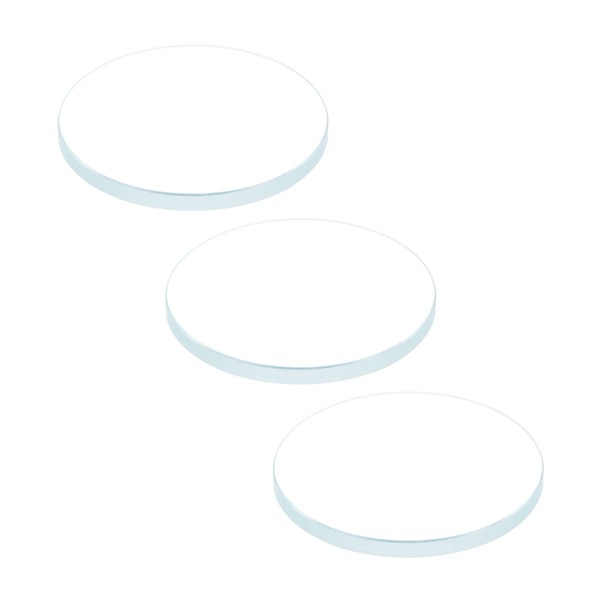 sourcing map AR Coating Watch Lens Round Flat Mineral Watch