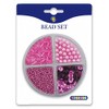 Playbox Beads Mix in Round Storage Box (Pink)