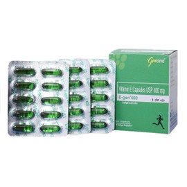 GENONE E-Gen 400 Vitamin E Capsule for Glowing Face, Skin and Hair Nutrition (30 Capsules)