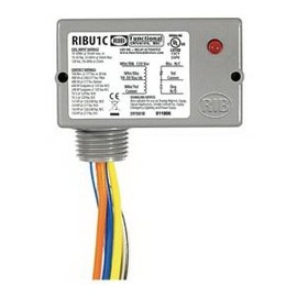Functional Devices RIBU1C Relay, Enclosed, Pilot Control, 10 Amp, 10-30V AC/DC, 120VAC Coil