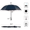Parquet Black Automatic Open Golf Umbrella
