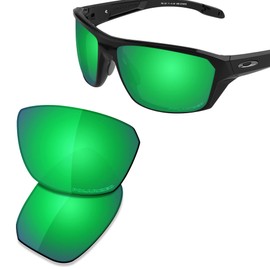 Saucer Premium Replacement Lenses & Nosepads for Oakley Split Shot OO9416 Sunglasses High Defense - Jade Green Polarized