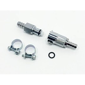 Metal Quick Disconnect Coupling Gas Fuel Line Supply Kit for Powersports, Motorcycles, ATVs, PWCs, Snowmobiles, RVs and Generators