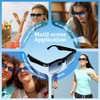 SurPonzin Smart Glasses Pro: 110-Language Real-Time Translator, Bluetooth 5.4, Frameless
