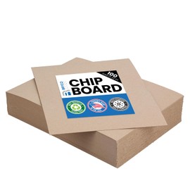 Chipboard Sheets 8.5" x 11" - 100 Sheets of 22-Point Kraft Board for Crafts, DIY Projects, and Packaging - Durable Alternative to Cardboard Sheets and MDF Board