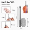 Chnolinmi Hat Rack for Baseball Cap, 2 Pack Hat Organizer