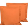 FLXXIE Microfiber European Pillow Shams Set of 2, Fade, Wrinkle