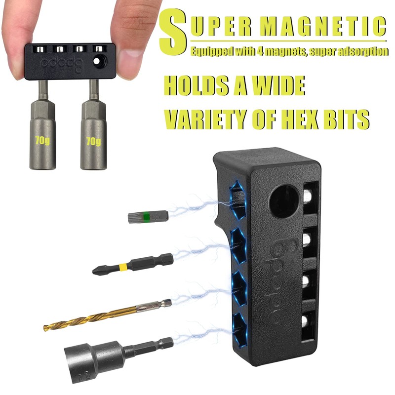 Magnetic 1/4-Inch Hex Bit Holders fit for Ryobi 18v Drill,Hex