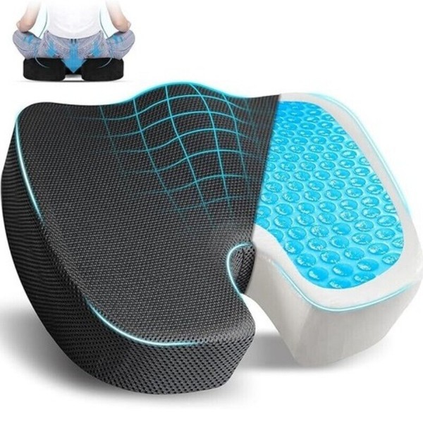 Memory Foam Seat Cushion Office Chair Car Seat Pad Coccyx
