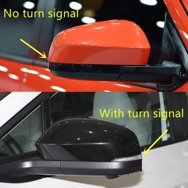 ZiWen Sport Carbon Fiber Gloss Black Door Rearview Mirror Cover Trims for Toyota Tacoma 2024 2025 4Runner 2025 (Chrome)