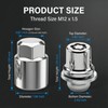 5pc M12x1.5 Wheel Lock Lug Nut Set for Toyota Lexus