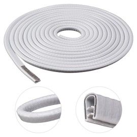 Edge Protection Car Door, 10 m U-Shape Edge Protection Rubber, Black, Car Edge Protection Strip, Car Edge Protection Doors, Anti-Collision Car Edge Protection Profile Rubber & Metal for Saloons,