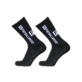 Unisex Letter Print Crew Socks, Comfortable Breathable Non-slip Scrunch Football Socks For Outdoors Competition Training, Athletic Socks For All Seasons - Color: signal black, Size: one-size