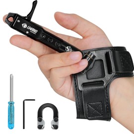 Ruirgo Archery Compound Bow Release Aids Trigger 360° Adjustable Wristband Release Aids for Adults Youth Kids Hunting Shooting Accessories