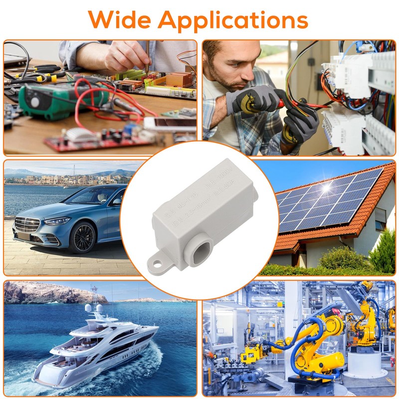 Linkstyle 10PCS 6 AWG Gauge T-Type Wire Connector Nut Kit,