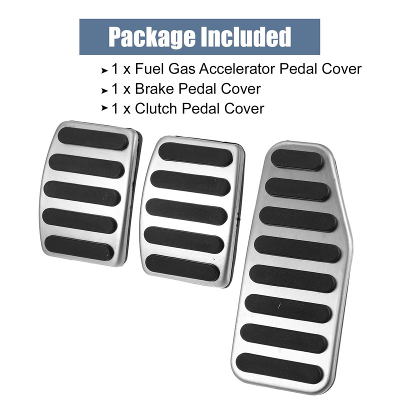 A ABSOPRO 3 Piece Car Accelerator Pedal and Brake Pedal